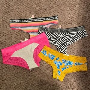 4 size large-brand new with tags VS Pink panties
